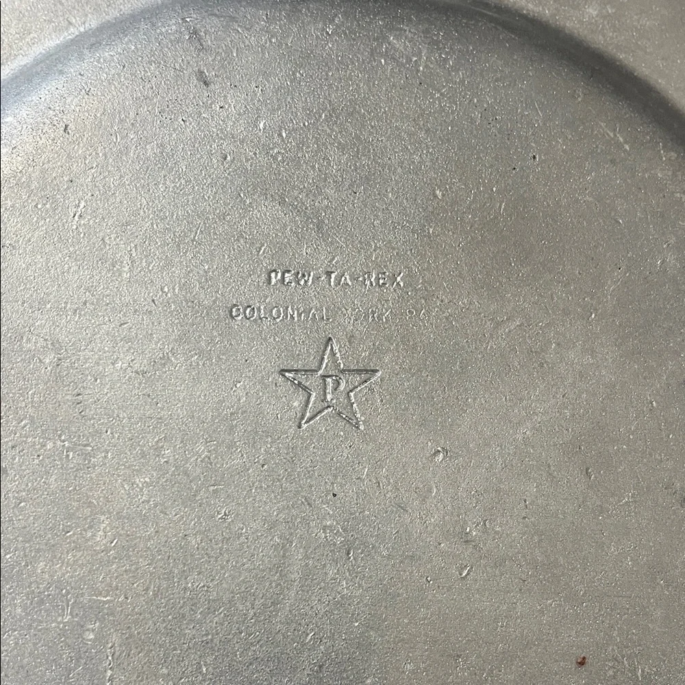 Pewter Plate with Horse Design - Picture 3 of 6